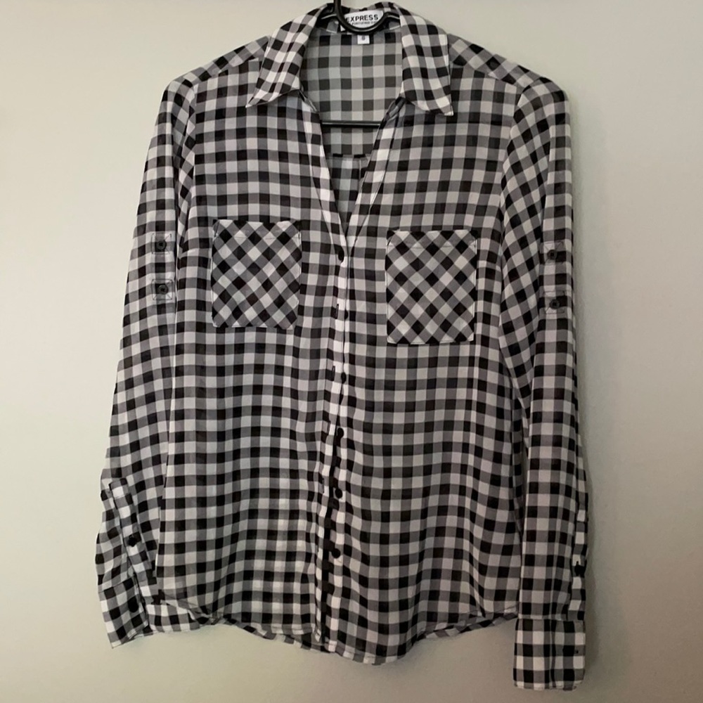 XS Express gingham Portofino shirt XS